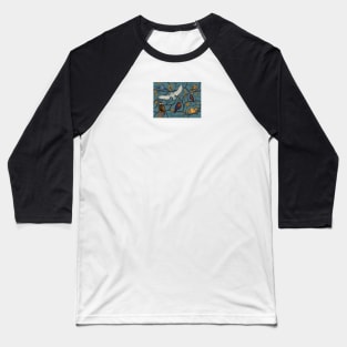 Snowy Owl and Friends Baseball T-Shirt